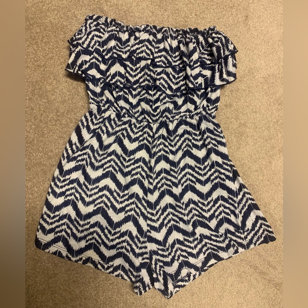 Strapless romper